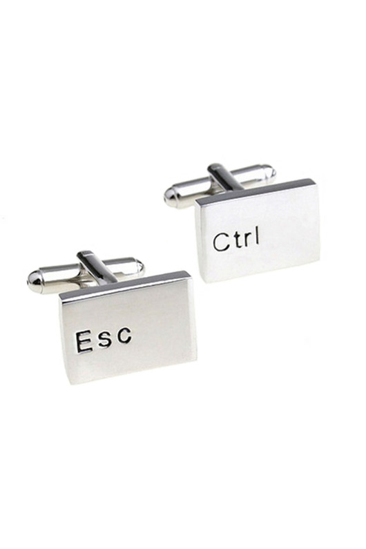spinki do mankietów Spinki do mankietów CTRL ESC dla informatyka