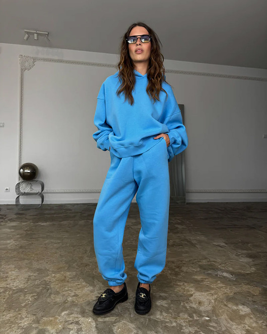 spodnie dresowe damskie Spodnie Vintage bonnie blue