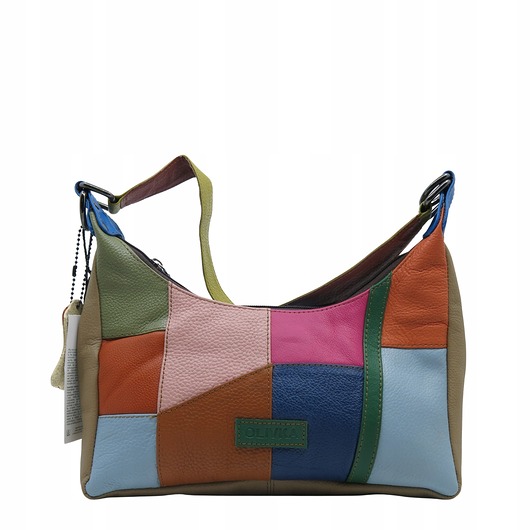 torby na ramię Torebka damska na ramię kolorowa skórzana wygodna zero waste OLIVKA