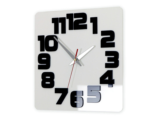 Zegar ścienny Logic Bialo-Czarny 30cm ModernClock