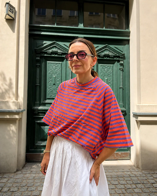 t-shirt damskie Tshirt Chillout orange & violet