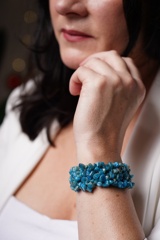 bransoletki z kamieni naturalnych Bransoletka z apatytu