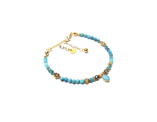 bransoletki z kamieni naturalnych Opal niebieski  /29.10.25/ bransoletka -  Szlachetna kolekcja