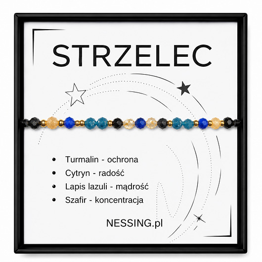 bransoletki złote STRZELEC bransoletka zodiakalna