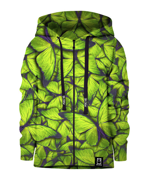 bluzy dla chłopców Bluza Zamek Chłopiec DR.CROW Motyle Green