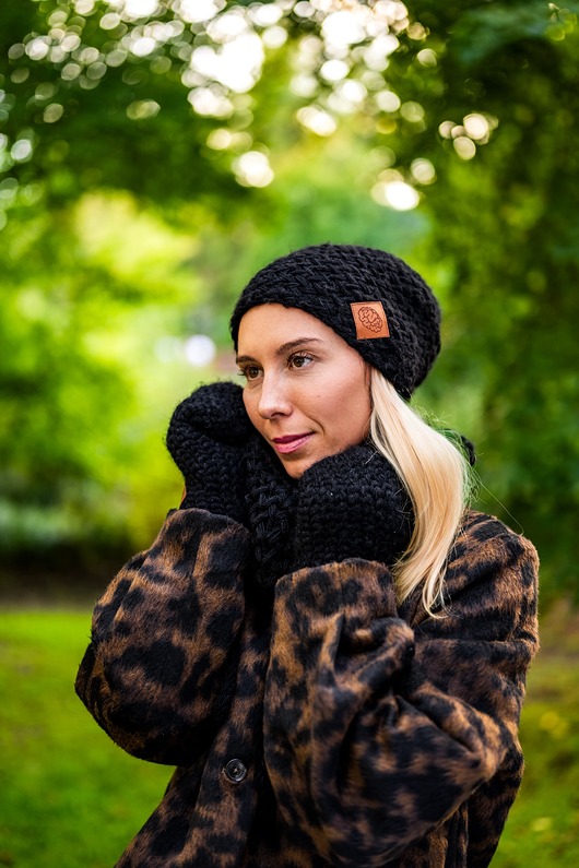 czapki damskie Czapka MERINO Explorer Czarny