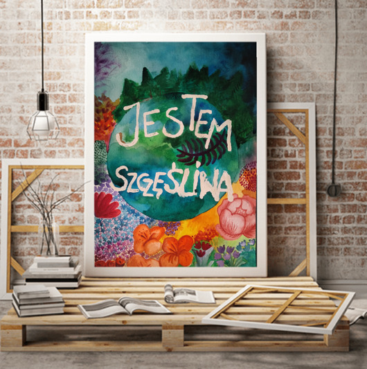 grafiki i ilustracje Akwarela afirmacją dnia