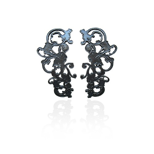 srebrne kolczyki- ERIN KOS jewellery