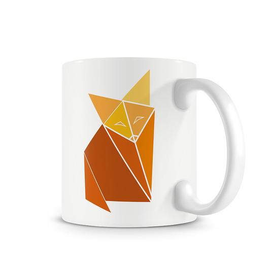 kubek. origami - lis Love Life and Forest