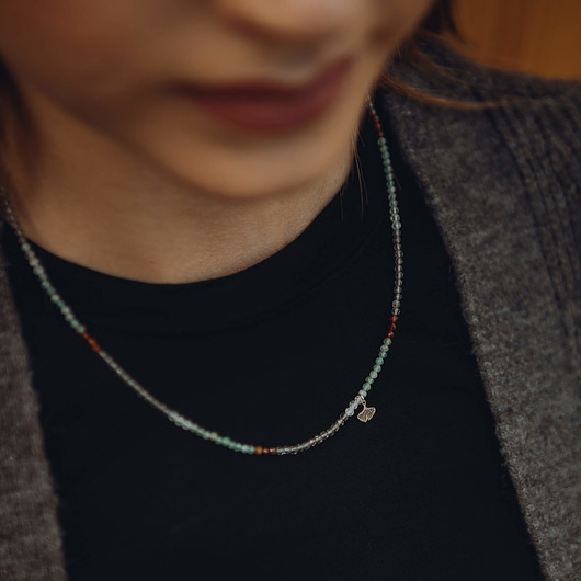chokery Choker z mixu kamienii