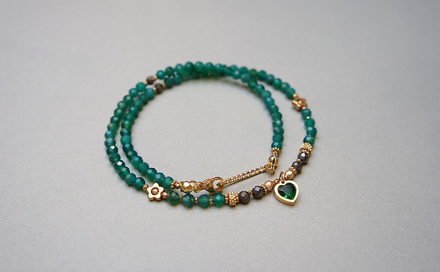 chokery Green onyx vol. 2 /choker/ 13.02.25w naszyjnik - Szlachetna kolekcja