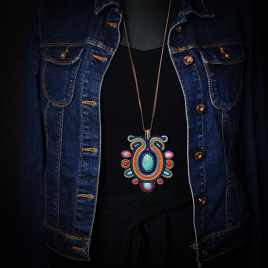 kolie Amiya-  naszyjnik Soutache