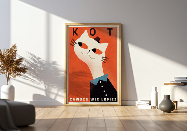 plakaty Plakat KOT zawsze wie lepiej