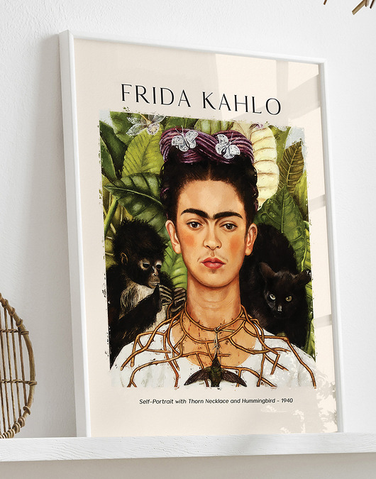plakaty Plakat Reprodukcja Frida Kahlo - Autoportret