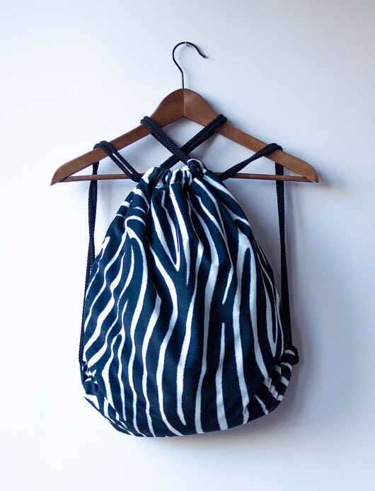 plecaki Plecak worek zebra