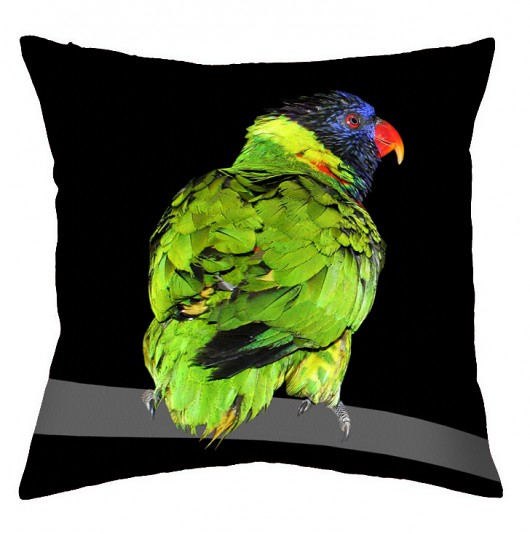 PAPUGA  zielona- różne strony 36cm :) AT design