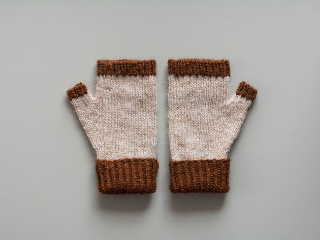 rękawiczki damskie Mitenki 100% islandzka wełna owcza