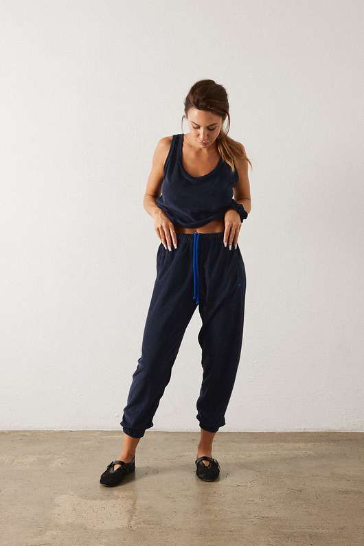 spodnie dresowe damskie Spodnie DONNA navy