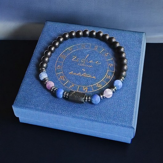 biżuteria męska PANNA - zodiac collection - bransoletka na gumce