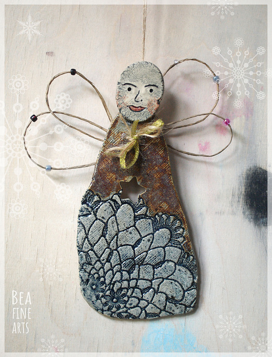 Chrzest - inne Aniołek ceramiczny na chrzest, komunię, ślub #1
