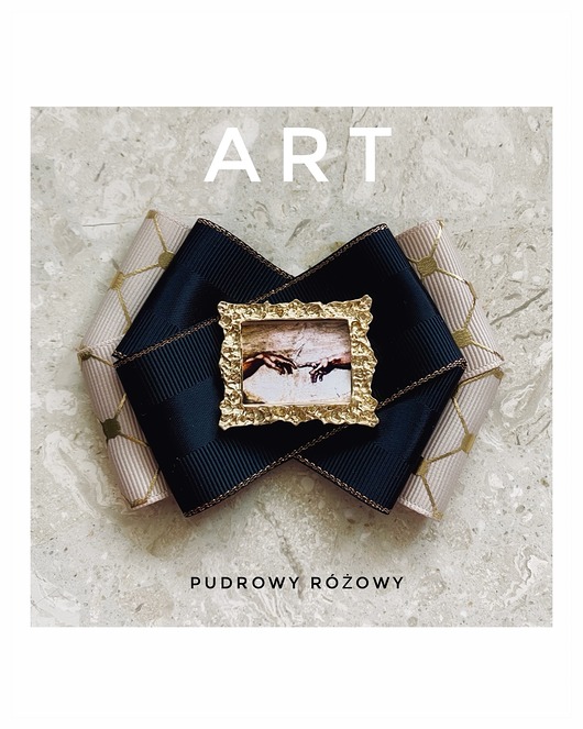 broszki Brosza  ART z obrazem  Michała Anioła Stworzenie Adama