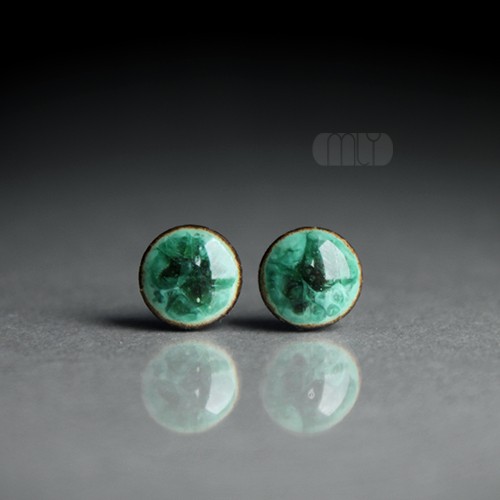 Mini Malachitowe 6mm/stal chirurgiczna/ Magda Łysiak