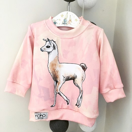 Bluza dziecięca LAMA PINK roho clothing