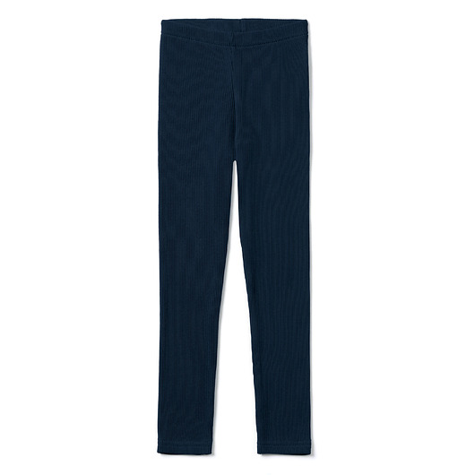 legginsy i getry dla dziewczynki Legginsy dziecięce prążek granat