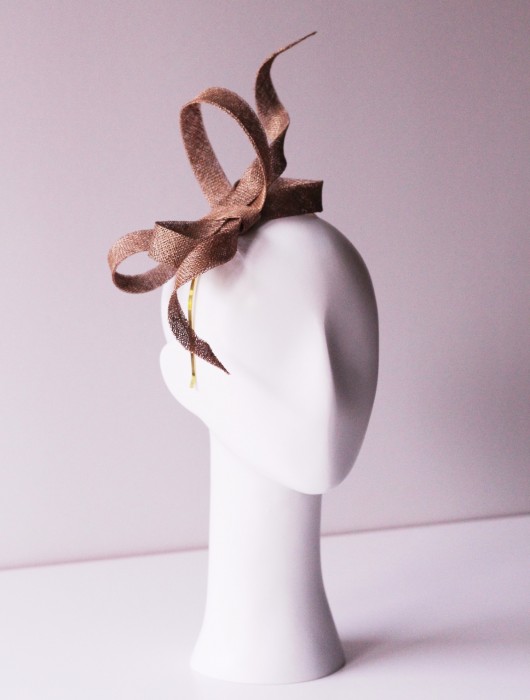 Złoty fascynator BOZKA Luxury Handmade