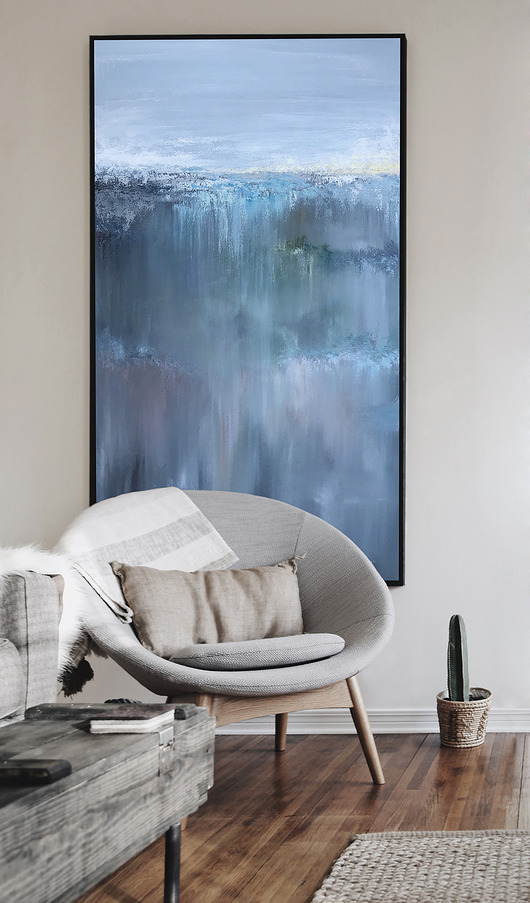 Obraz na płótnie 90x160 cm,farby akrylowe Beata Jarecka