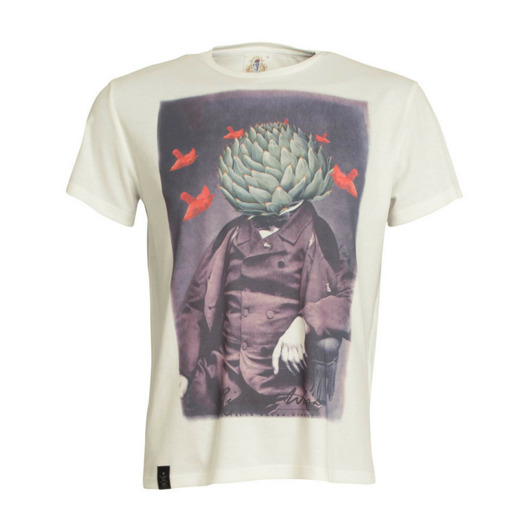T-shirt gentelMęski ARISTOCHOKES WHITE WOOX