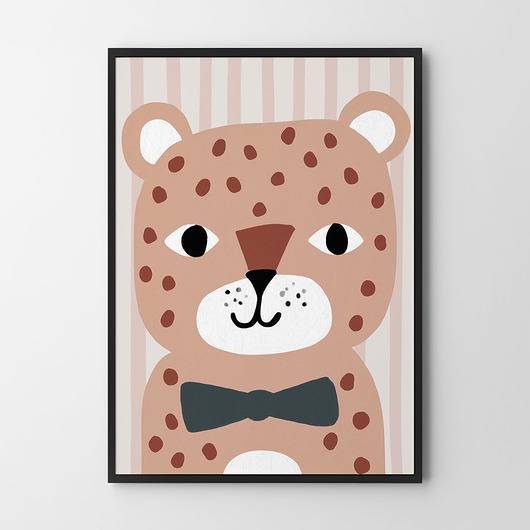 obrazy i plakaty do pokoju dziecięcego Tygrysko - plakat dla dzieci pokój dziecka