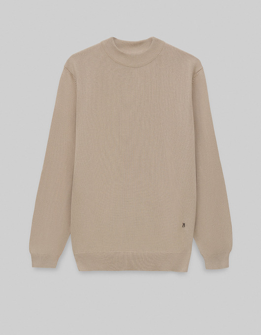 swetry męskie Sweter męski grottole półgolf beżowy