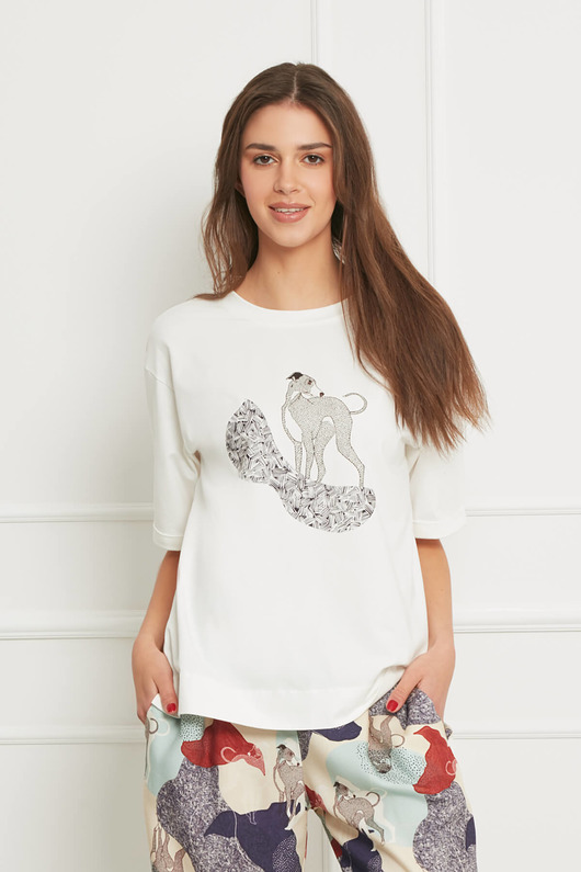 t-shirt damskie T-SHIRT Oversize Whippet