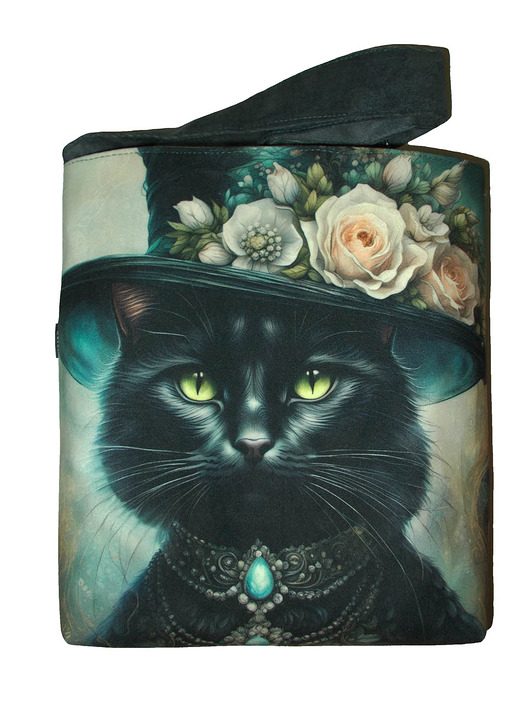 torby na ramię Czarna kotka w kapeluszu