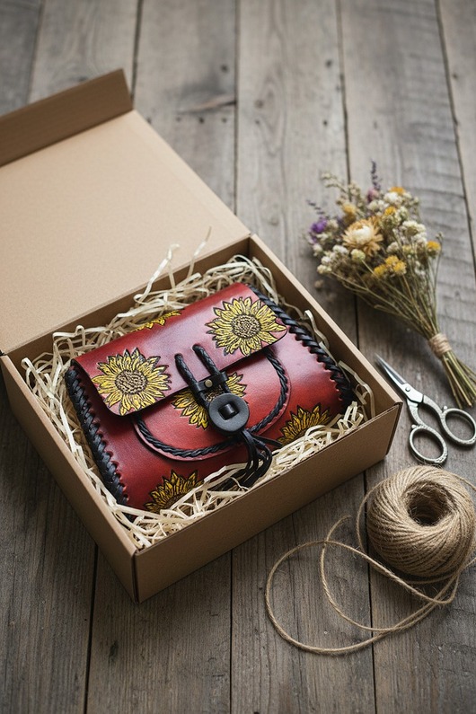 torby na ramię Torebka skórzana Suzanna ręcznie robiona kwiaty