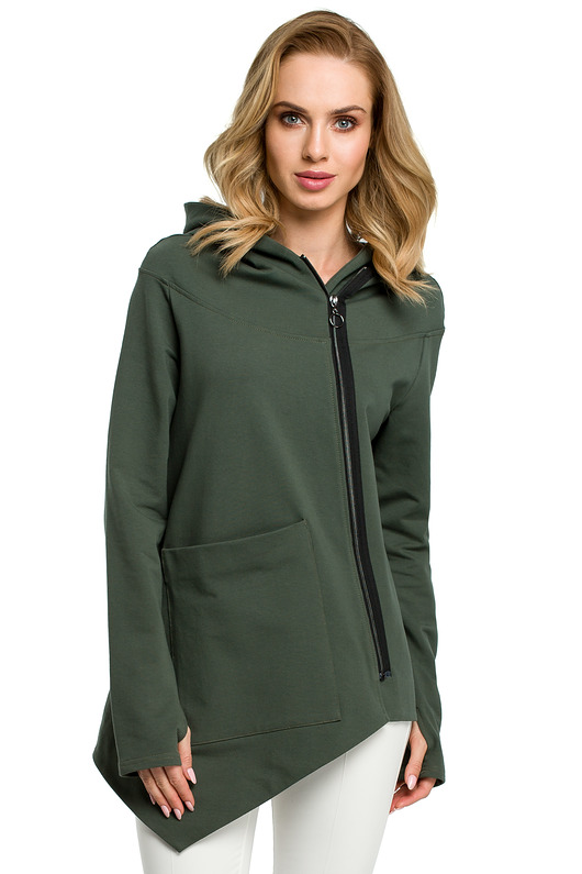 Asymetryczna bluza-militarna zieleń(M-390) MOE