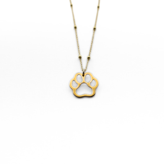 złote naszyjniki Naszyjnik "Psia Łapka" złoty