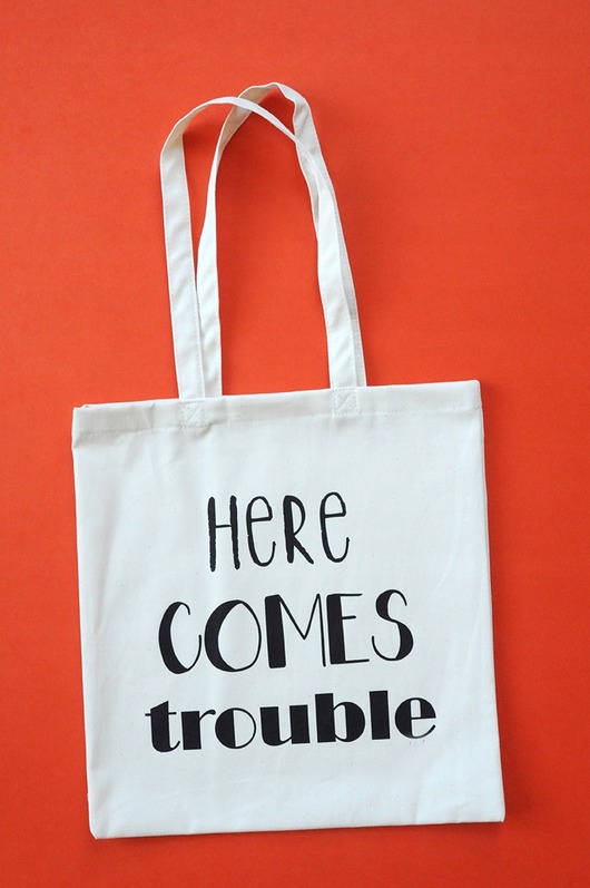 torby na zakupy Here comes trouble, torba zakupowa