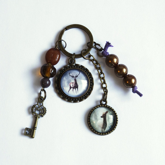 breloki dla niego Breloczek - Jeleń, sarna, kluczyk