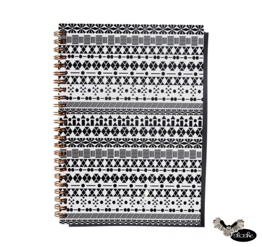 Notatnik w azteckie wzory, aztec style Sowia Aleja