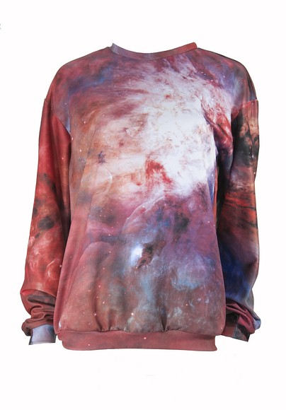 Pink nebula sweater Mr Gugu Miss Go