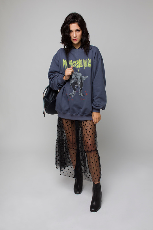 Bluza VINTAGESAURUS grey Dear Ursula