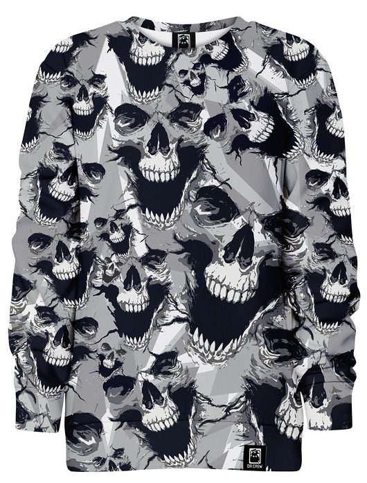 bluzy dla chłopców Bluza bez kaptura Chłopiec DR.CROW Skulls
