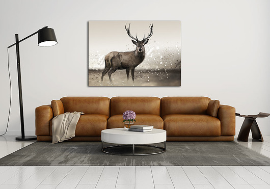 OBRAZ NA PŁÓTNIE -  100x70cm Jeleń LUdesign gallery