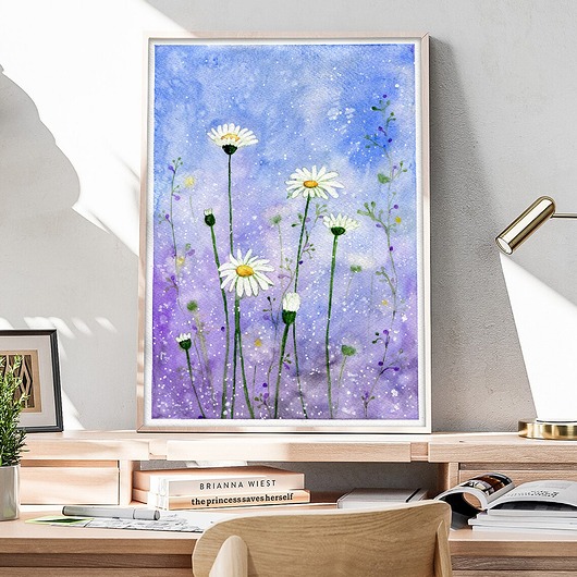 grafiki i ilustracje Rumianki. Plakat