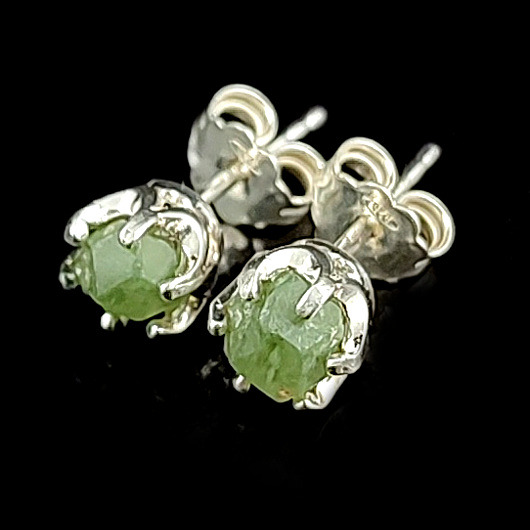 kolczyki srebrne Kolczyki srebrne Demantoidy