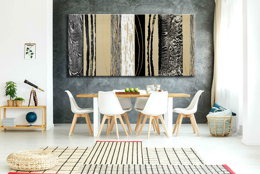 Obrazy nowoczesne - 80x170c abstrakcyjna mozajka art and texture