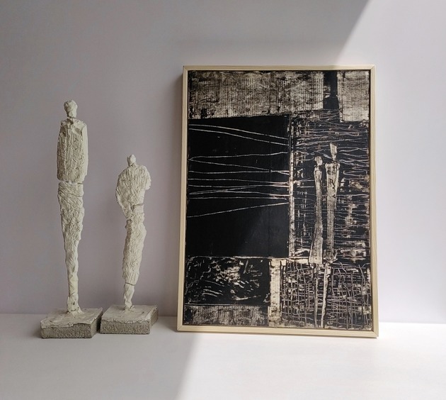 obraz na płótnie w ramie 38 x 55 cm MiniMalArt