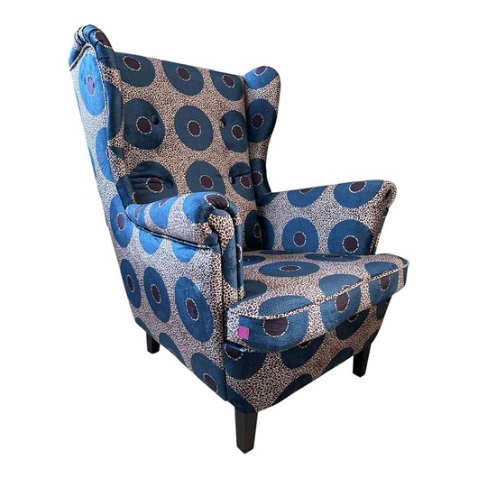 fotele Fotel uszak Winyl we wzory, kolorowy, patchwork, welurowy